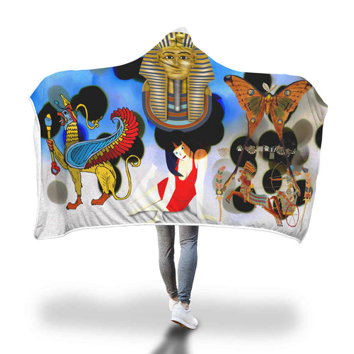 Egyptian Thomb Hooded Blanket