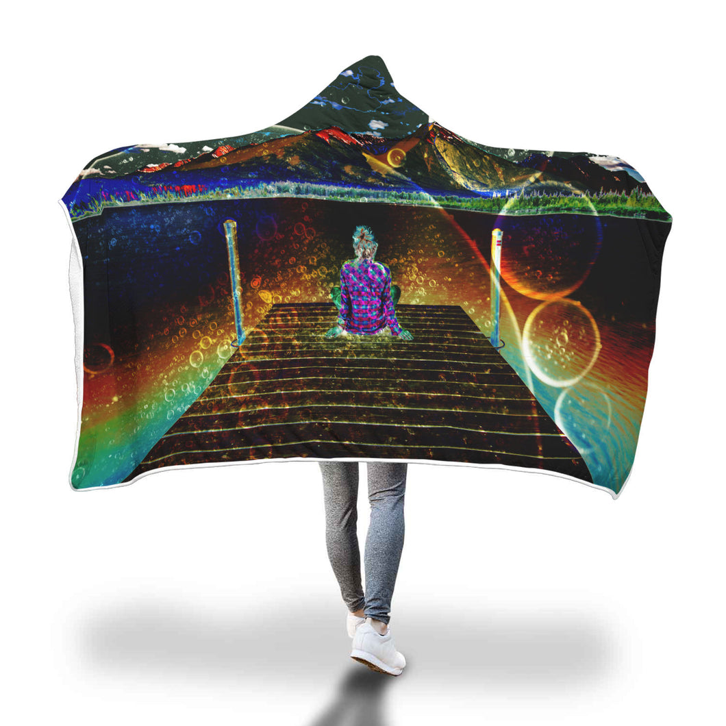 Bubble World Hooded Blanket