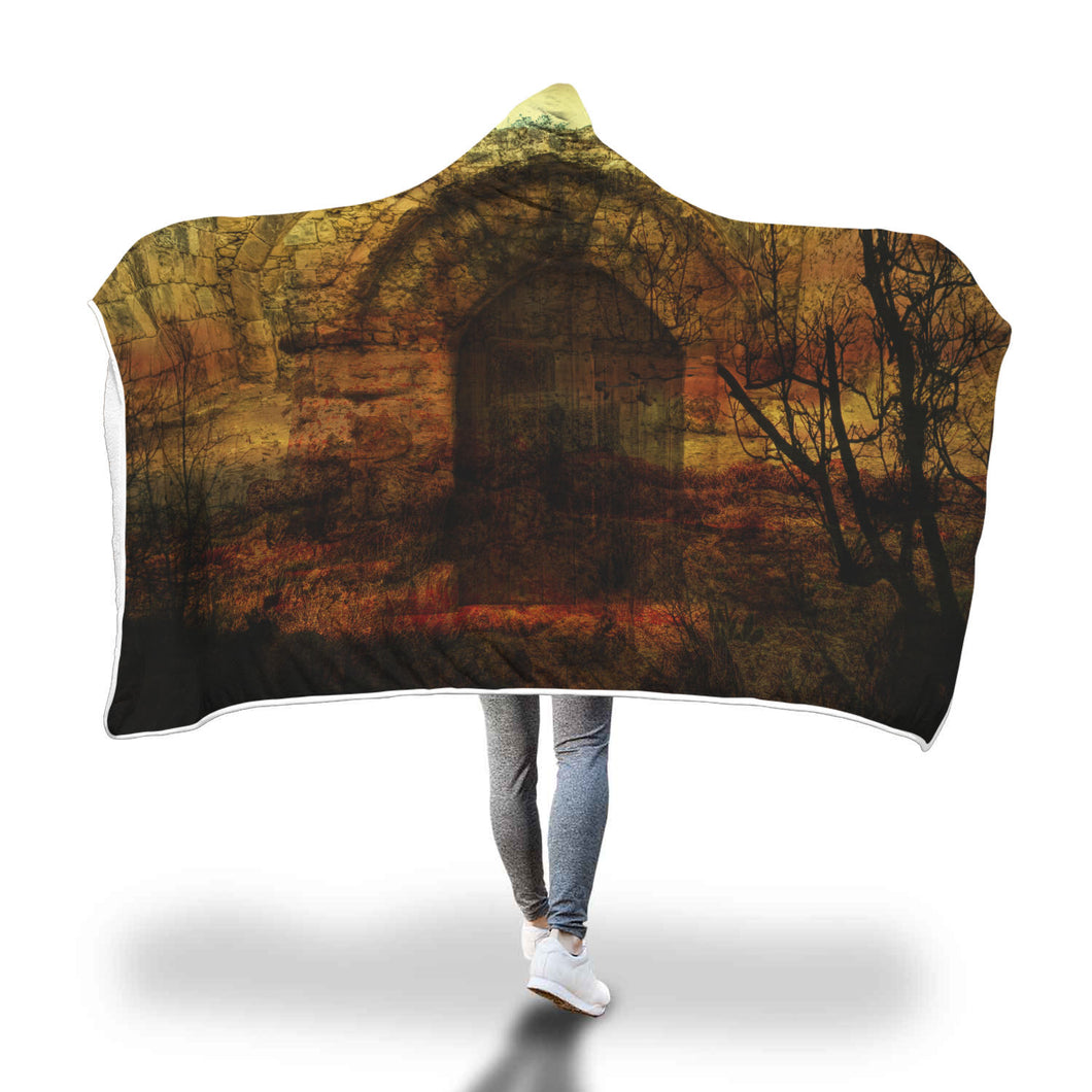 Dracula's Castle Hooded Blanket