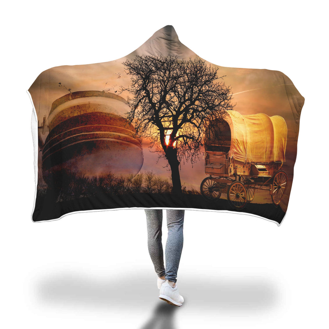 Country Roads Hooded Blanket