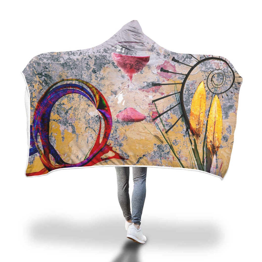 Dutch Time Hooded Blanket
