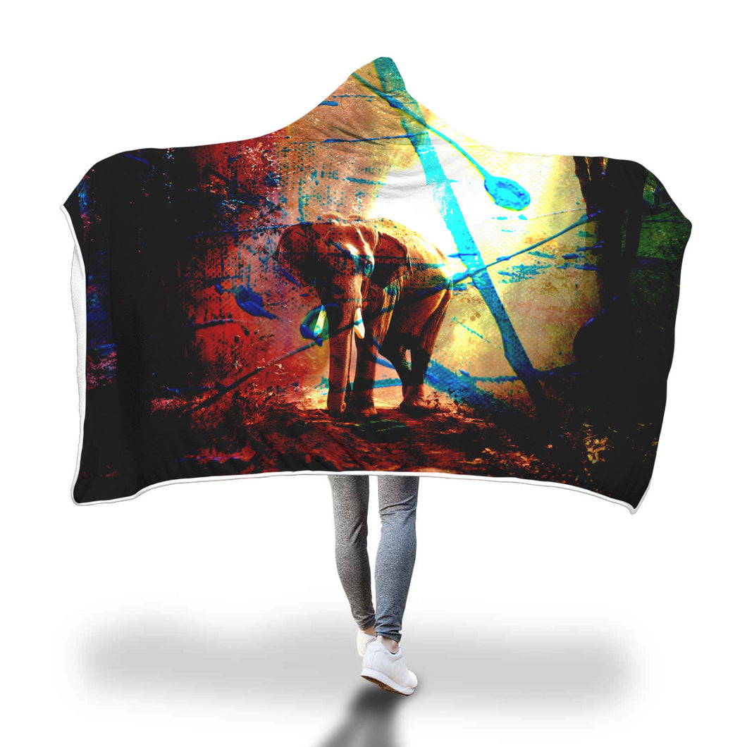 Glade Elephant Hooded Blanket