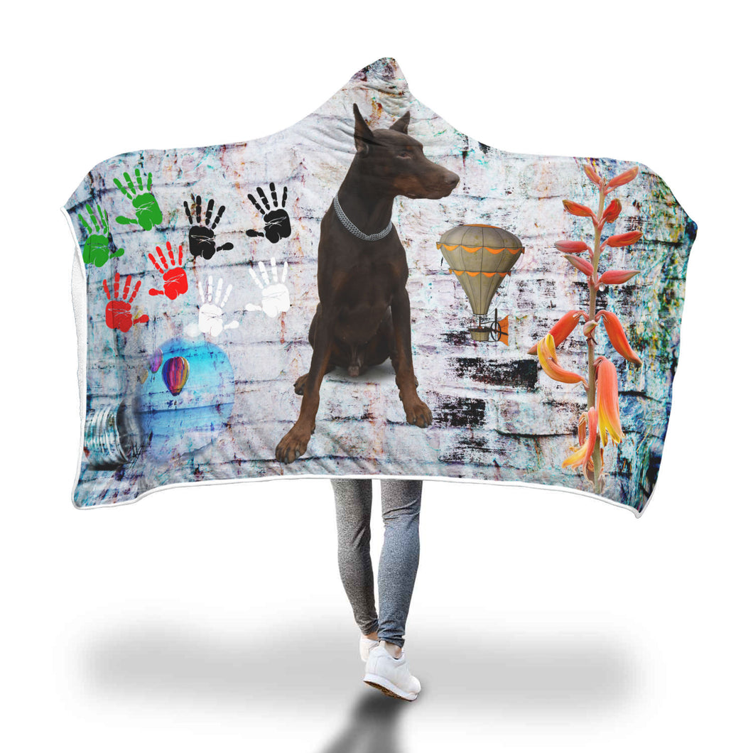 Wall Of Lies Hooded Blanket