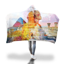 Contemplative Sphinx Hooded Blanket