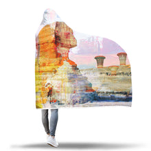 Contemplative Sphinx Hooded Blanket