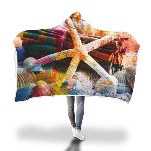 Beach Pleasures Hooded Blanket