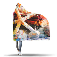 Beach Pleasures Hooded Blanket