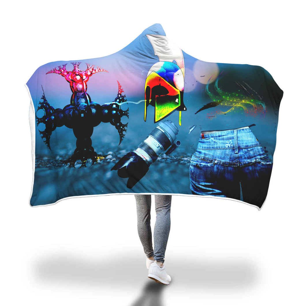 Combat Photograph Hooded Blanket