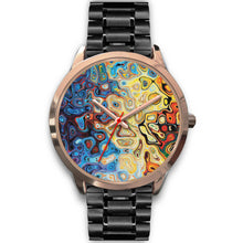 Peacock Splash Rose Gold Watch