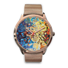 Peacock Splash Rose Gold Watch