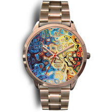 Peacock Splash Rose Gold Watch