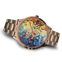 Peacock Splash Rose Gold Watch