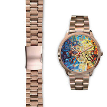 Peacock Splash Rose Gold Watch