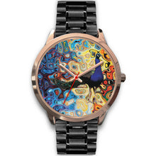 Peacock Wall Rose Gold Watch