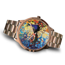 Peacock Wall Rose Gold Watch