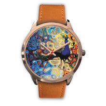 Peacock Wall Rose Gold Watch