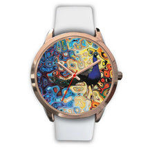 Peacock Wall Rose Gold Watch