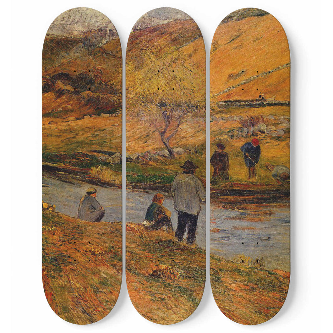 Pêcheurs bretons Skateboard Wall Art