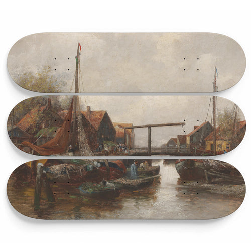 In the Harbour Skateboard Wall Art