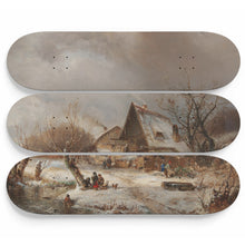 Winter Landscape with Farmstead Skateboard Wall Art