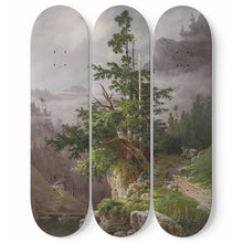 Gebirgslandschaft Skateboard Wall Art