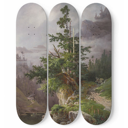 Gebirgslandschaft Skateboard Wall Art