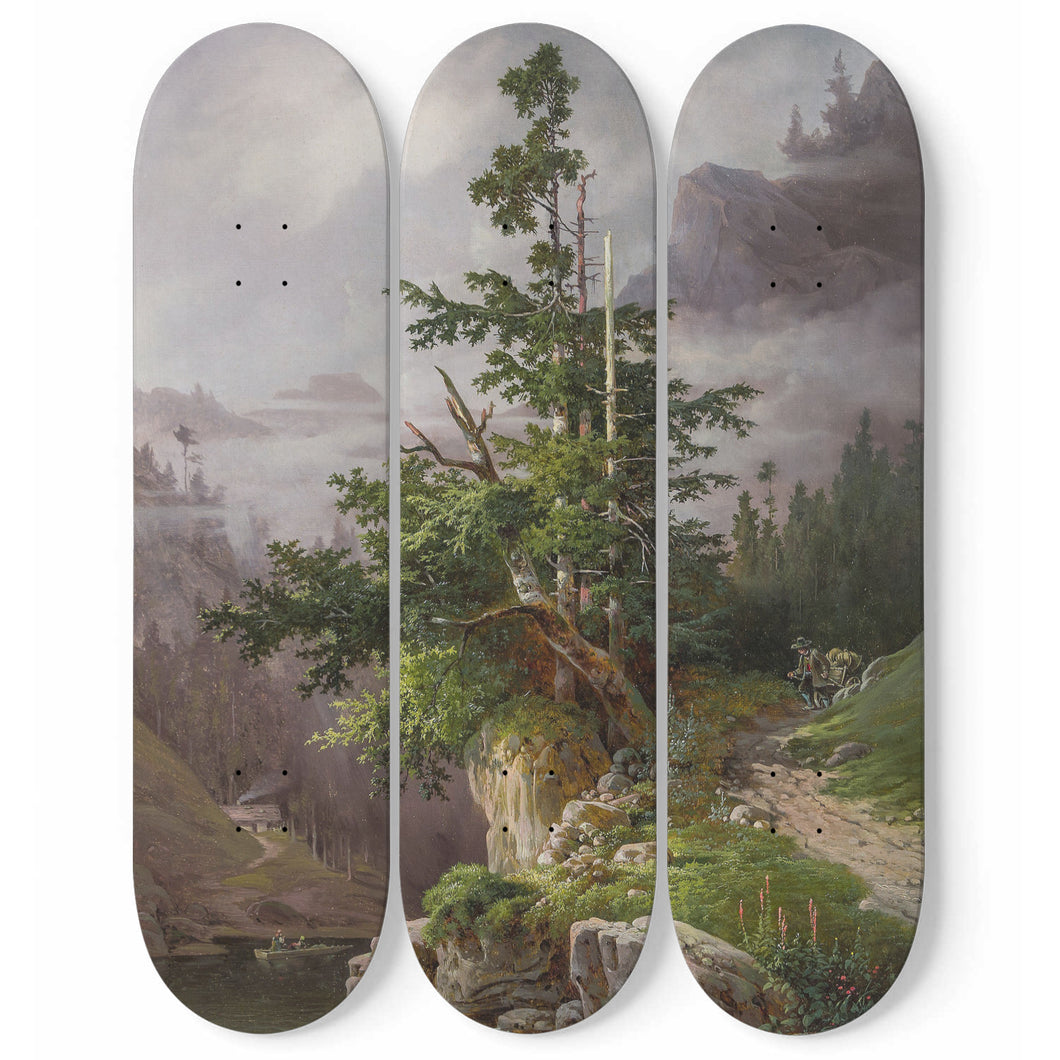 Gebirgslandschaft Skateboard Wall Art