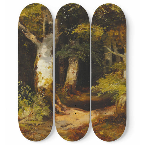 Waldweg Skateboard Wall Art