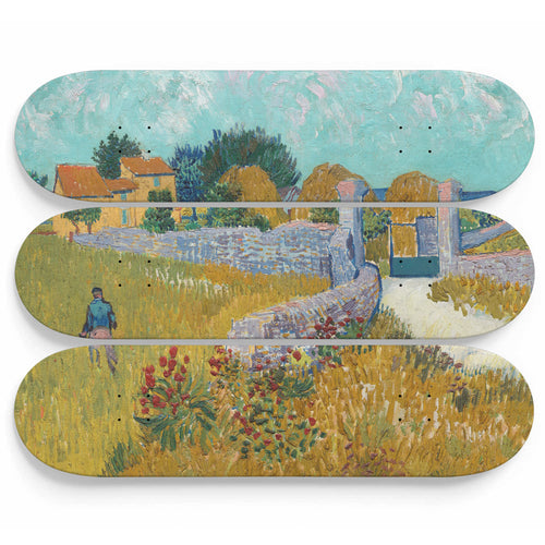 Farmhouse in Provence Skateboard Wall Art
