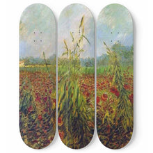 Grüne Kornhalme Skateboard Wall Art