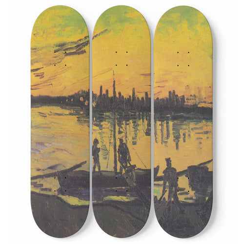 Hafenarbeiter in Arles Skateboard Wall Art