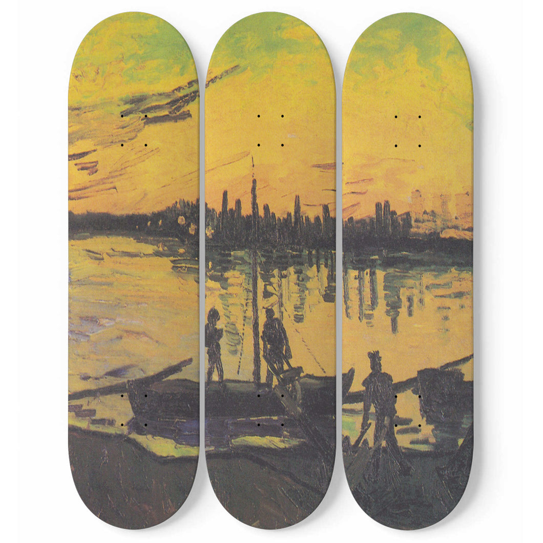 Hafenarbeiter in Arles Skateboard Wall Art