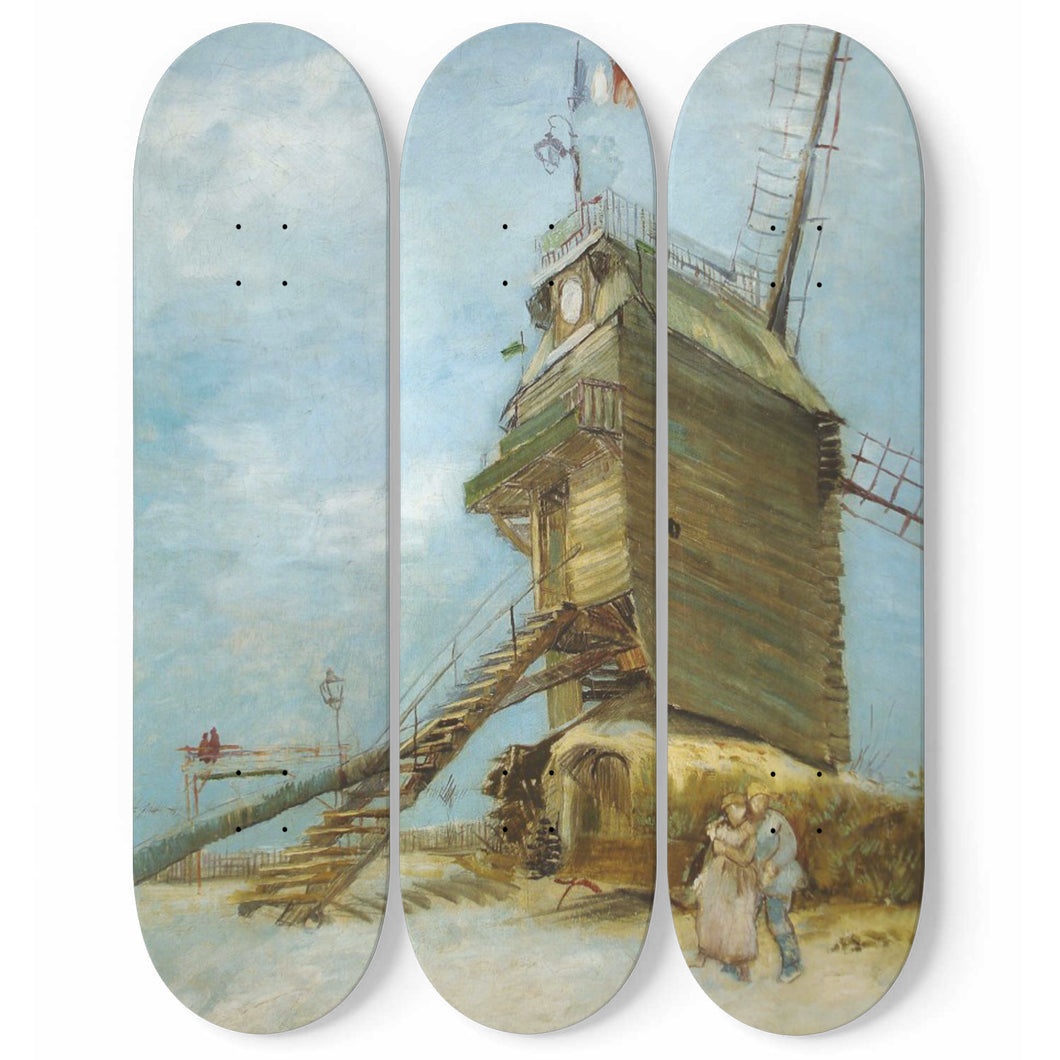 Le Moulin de la Galette Skateboard Wall Art