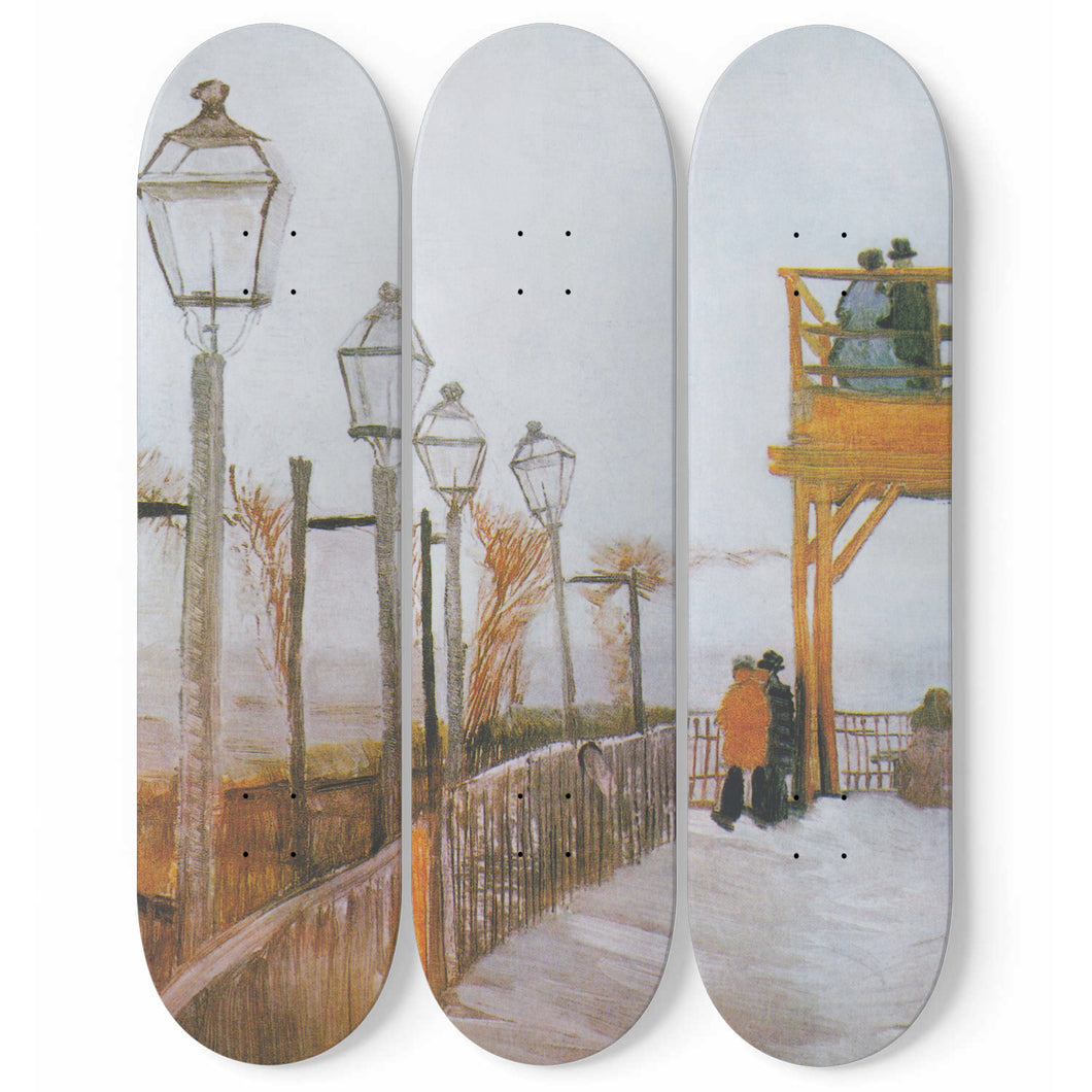 Montmartre bei der oberen Mühle Skateboard Wall Art