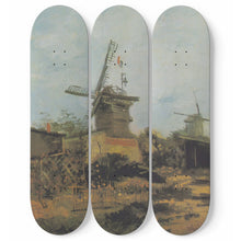 Montmartre mit Mühlen und Gemüsegärten Skateboard Wall Art