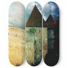 Medieval Stronghold Skateboard Wall Art