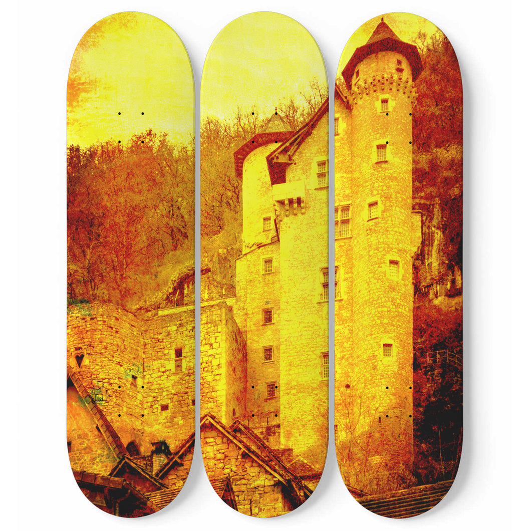 Picture of an Old Mansion Skateboard Wall Art