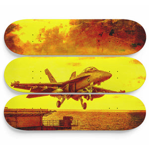 Jet in the Yellow Skateboard Wall Art
