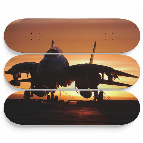 Twilight Jet Skateboard Wall Art