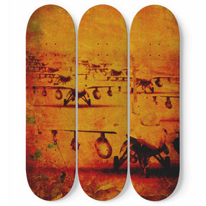 Jet Filed Skateboard Wall Art