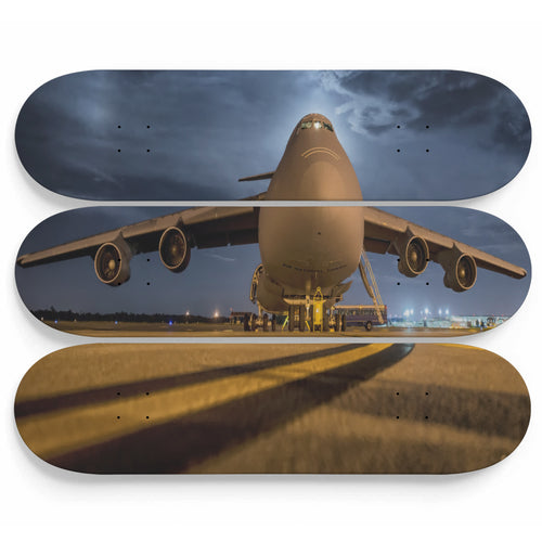 Midnight Whale Jet Skateboard Wall Art