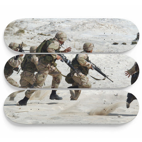 Desert training Skateboard Wall Art