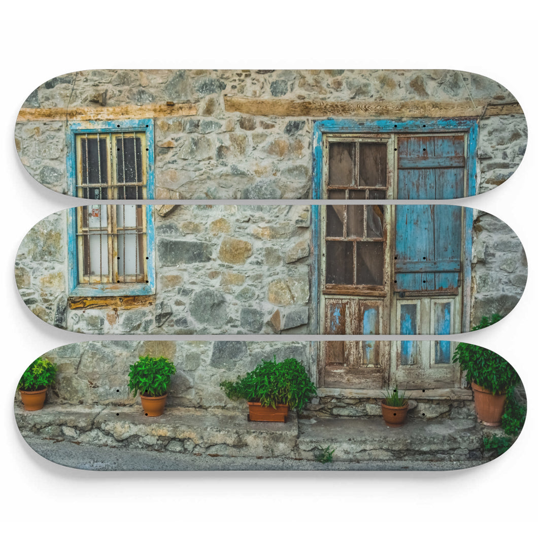 Clean Stone House Skateboard Wall Art