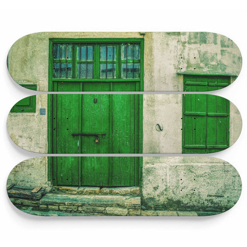 Green Door Sanitarium Skateboard Wall Art