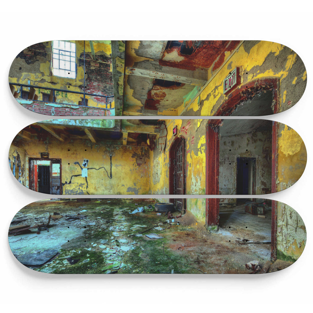 Old Rotten Factory Skateboard Wall Art