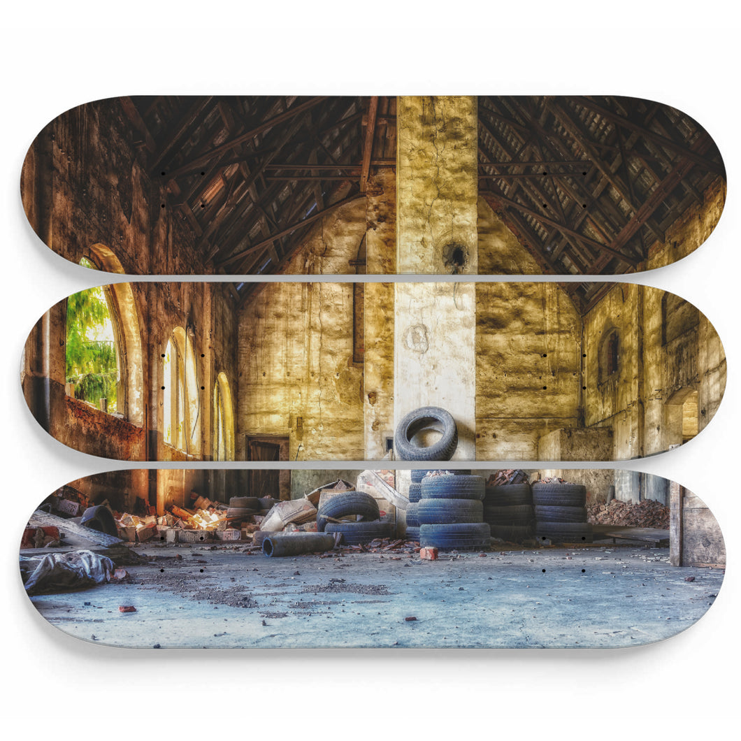 Barn of Celtic Dreams Skateboard Wall Art
