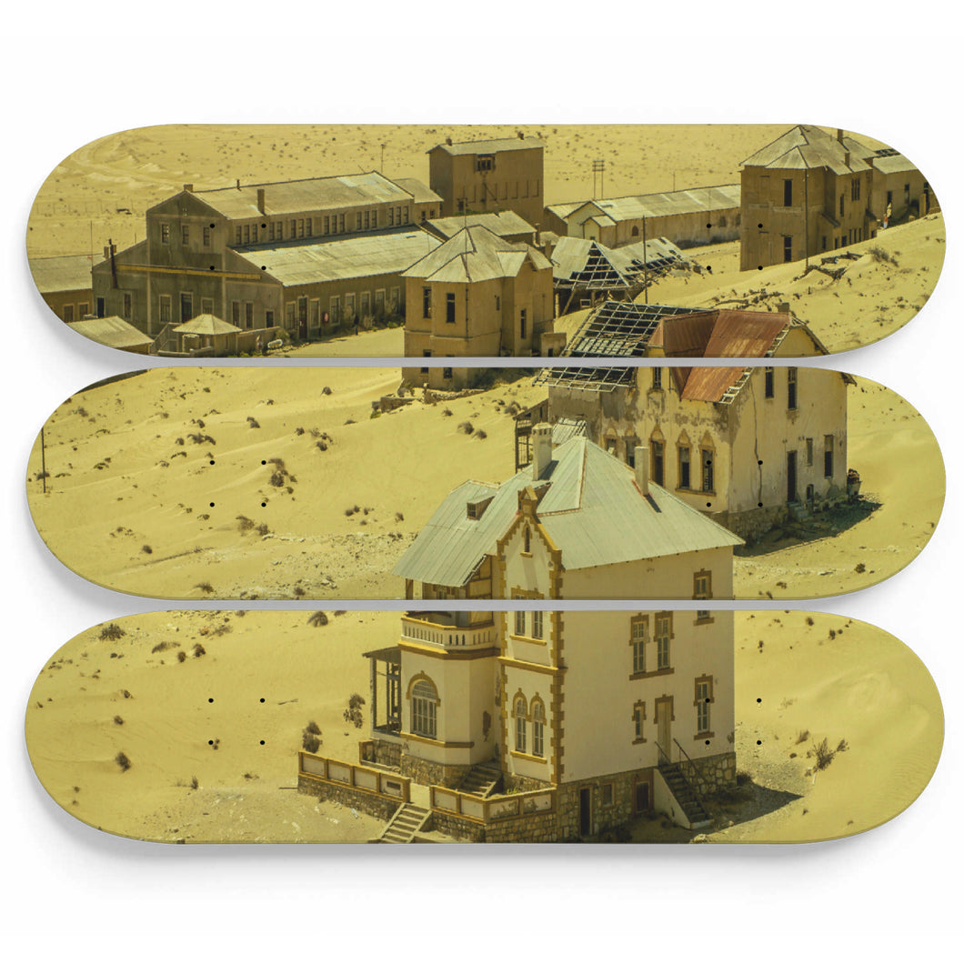 Ghost Desert Town Skateboard Wall Art