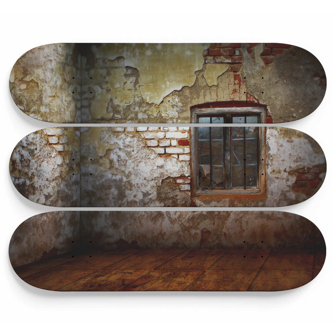 Thick Brick Old House Skateboard Wall Art