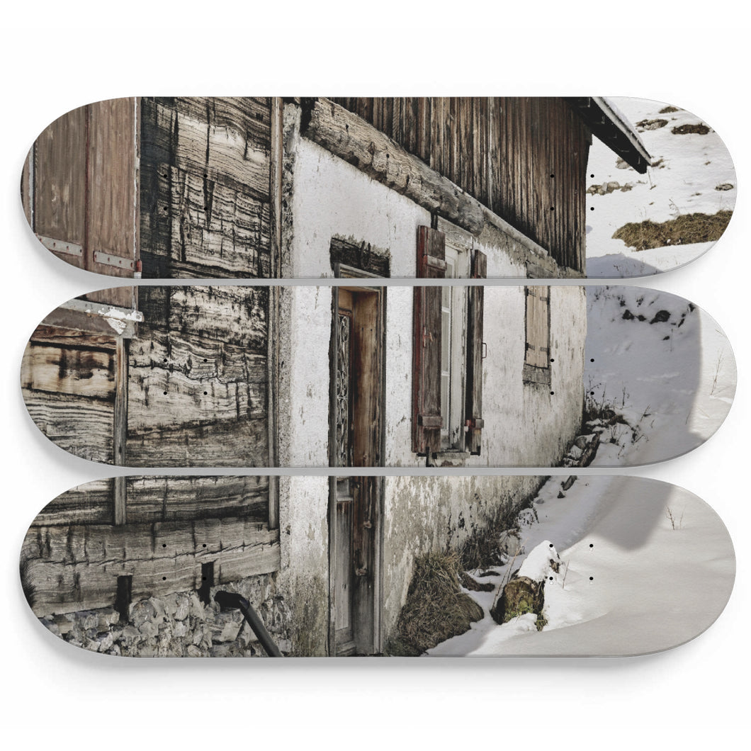 Archaic Snow Skateboard Wall Art
