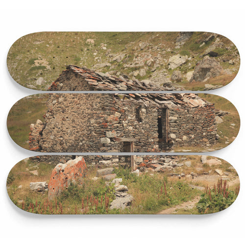 Stone Against the Roof House Skateboard Wall Art